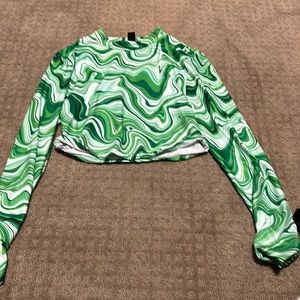 shein long sleeve crop top